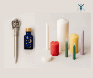 Kellékek gyertyaprogramozáshoz Kellékek a gyertyaszentelés és programozás workshophoz.