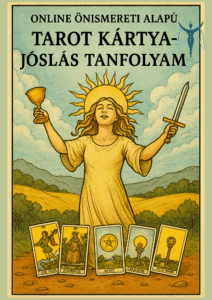 Tarot tanfolyam borító Online önismereti alapú Tarot kártyajóslás tanfolyam